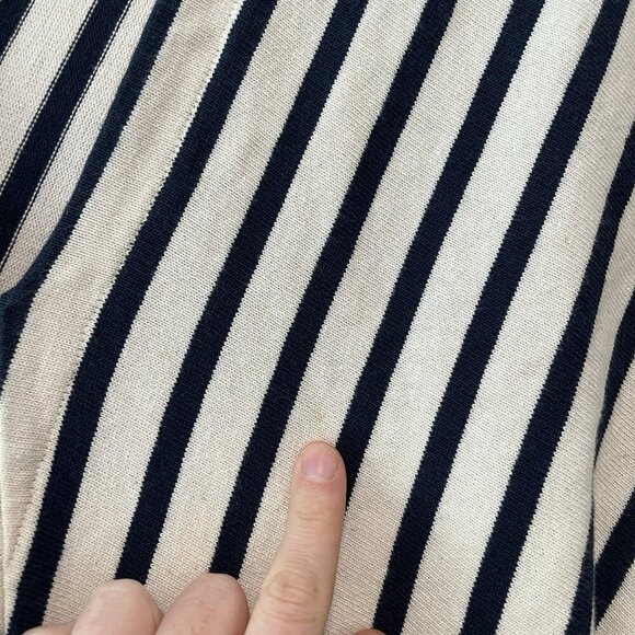 Saint James Menerbes Breton Striped Short Sleeve V-Neck Nautical Coastal Dress - Picture 9 of 14